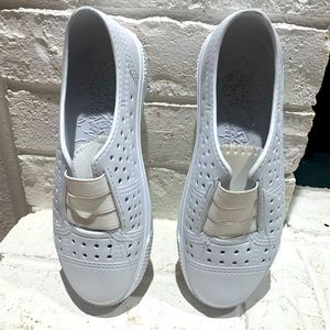 Blowfish of Malibu- white rubber shoes.